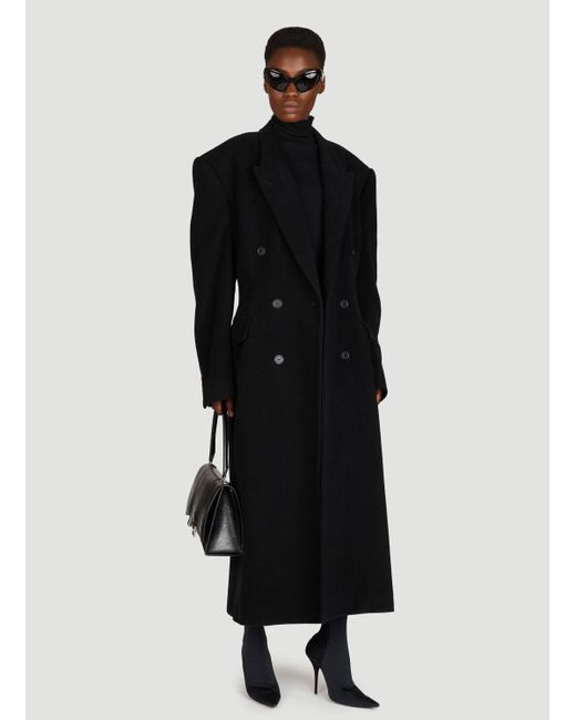 Balenciaga Black Cinched Coat