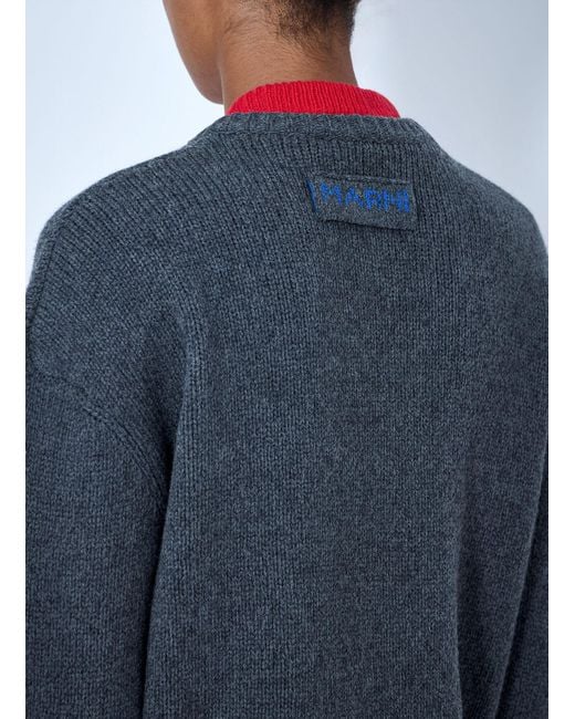 Marni Blue Roundneck Sweater