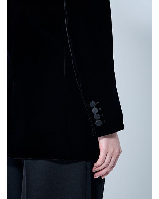 Saint Laurent Black Velvet Blazer