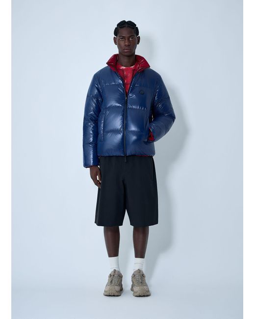 Moncler x A$AP ROCKY Blue Moncler X A$ap Rocky Reversible Throttle Short Down Jacket for men