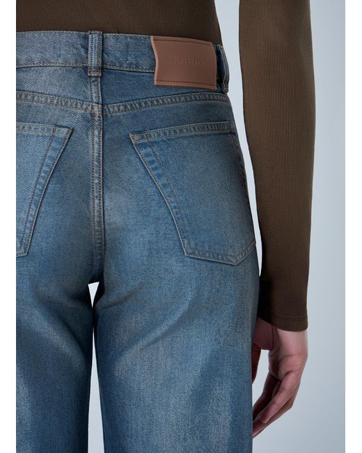 Our Legacy Blue Wide-Leg Denim Trousers