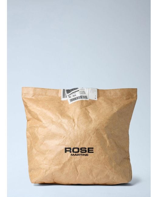 Martine Rose Blue Foldable Paper Clutch for men