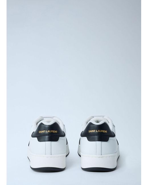 Saint Laurent White Sl 61 Low Top Sneakers for men