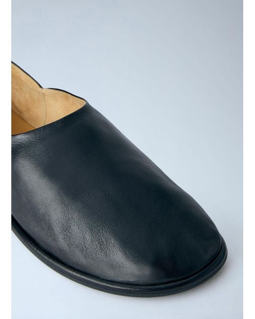 The Row Black Canal Slip On Flats for men