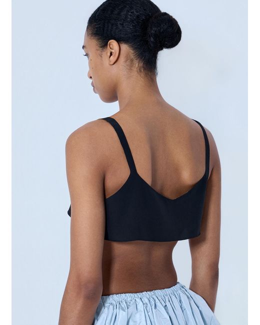 Prada White Structured Bralette Top