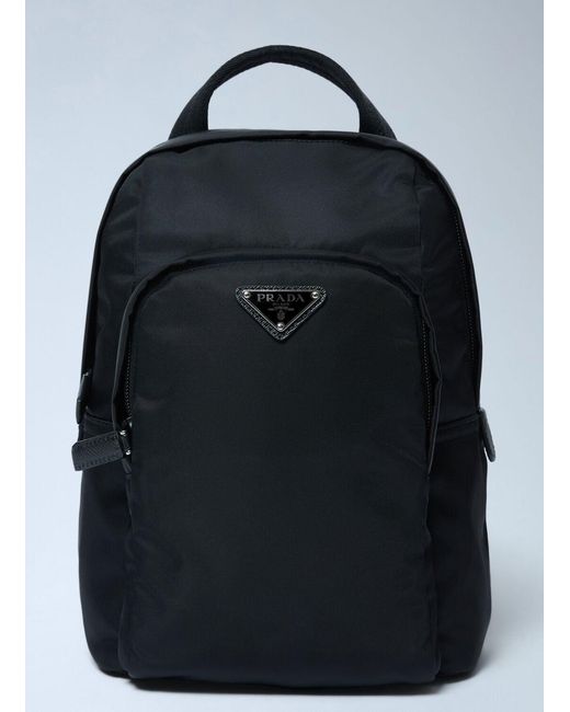 Prada Black Re-Nylon Backpack for men