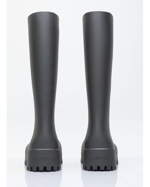 Balenciaga Gray Bulldozer Rain Boots