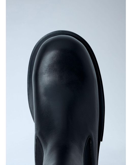 Rick Owens Blue Beatle Bogun Boots for men
