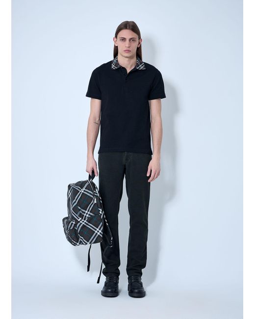 Burberry Blue Logo Patch Jeans for men