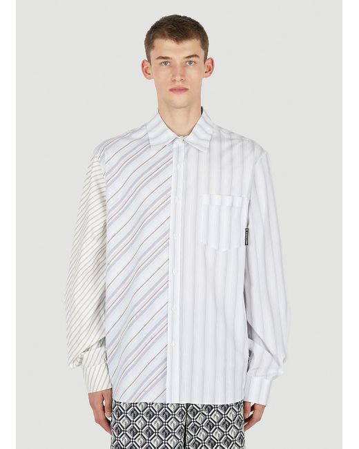 MARINE SERRE White Household Striped Shirt for men