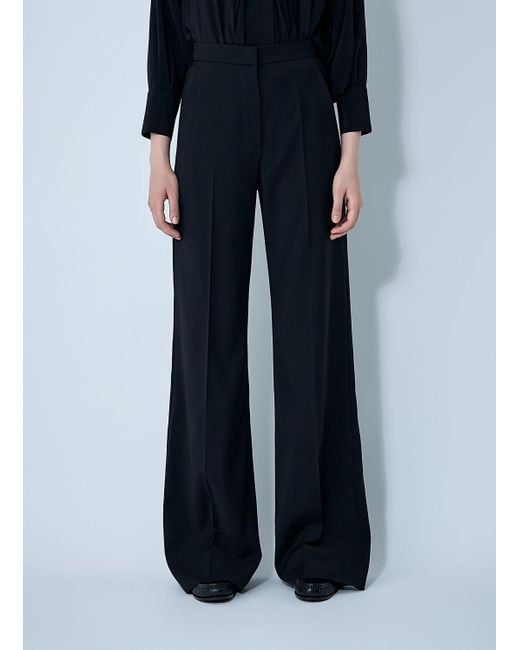 Max Mara Black Tailored Wool Pants
