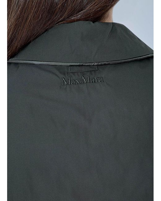 Max Mara Gray Oversized Button-down Jacket