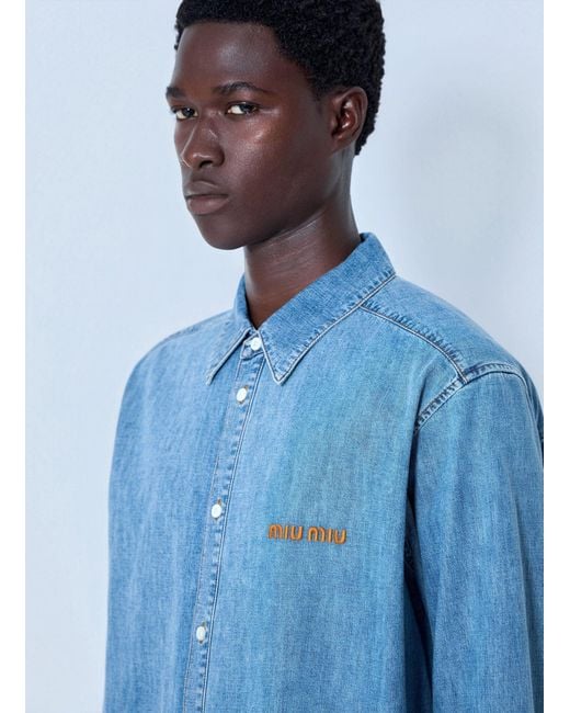 Miu Miu Blue Chambray Shirt
