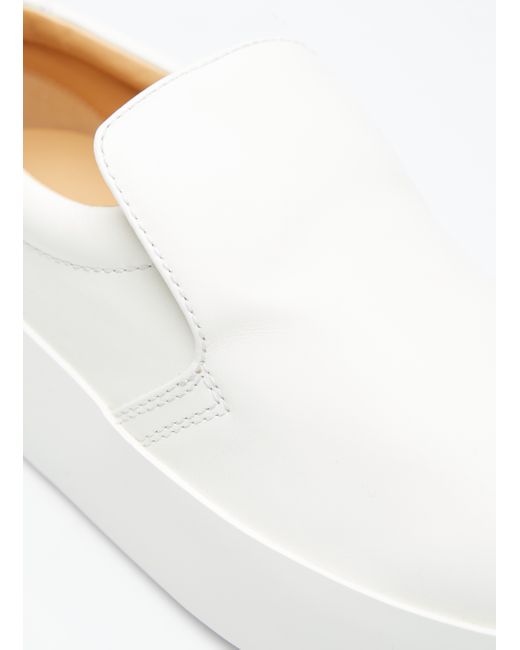 JW Anderson Leather Slipon Sneakers in White Lyst