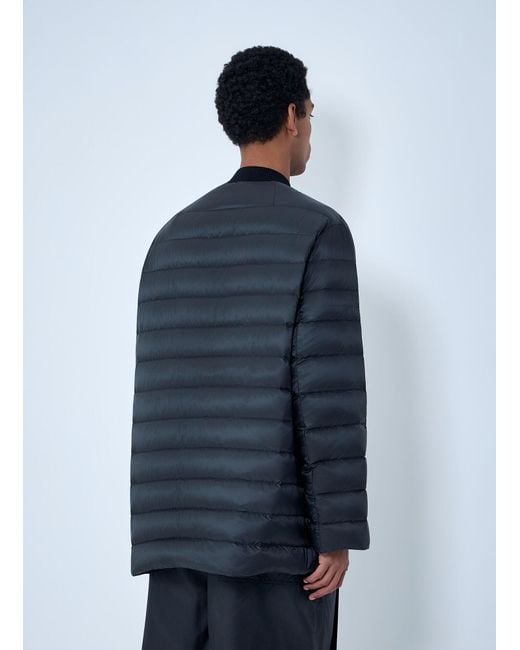 Moncler Blue Rick Owens Flight Parka Bomber Jacket