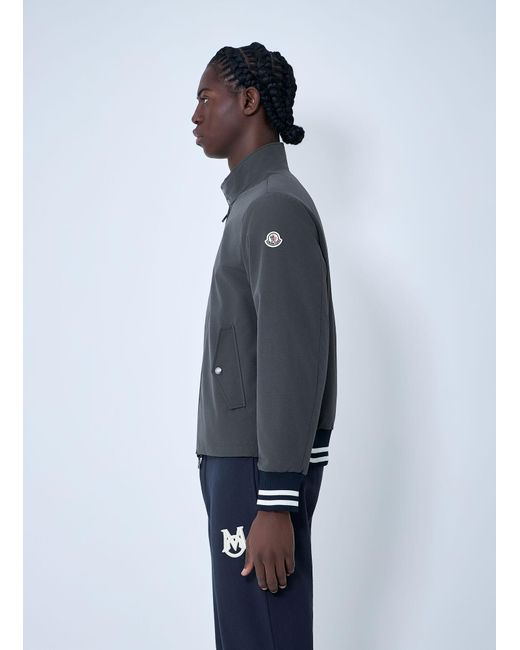 Moncler Blue Prieure Reversible Down Bomber Jacket for men