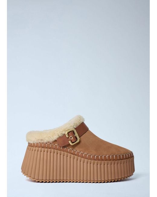 Chloé Multicolor Chloã Nama Wedge Mule