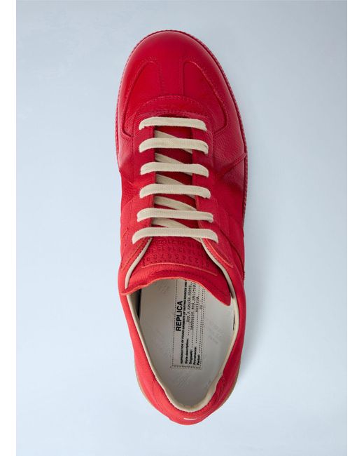 Maison Margiela Red Replica Sneakers for men