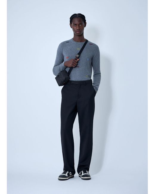 Gucci Blue Cashmere Sweater for men