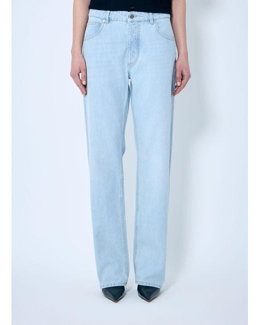 Bottega Veneta Blue Extra Bleach Dirty Denim Jeans