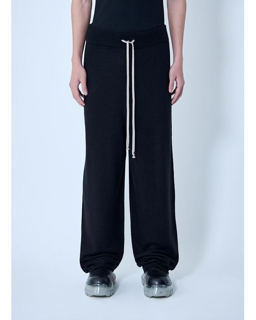 Rick Owens Blue Drawstring Track Pants for men