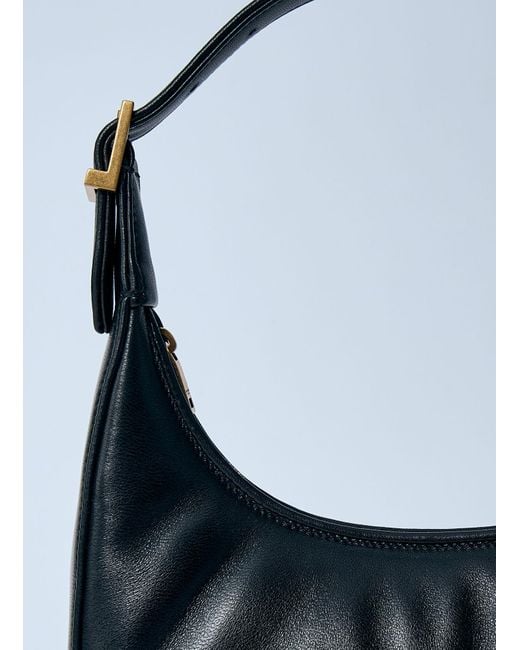 Saint Laurent Blue Mini Hobo Shoulder Bag