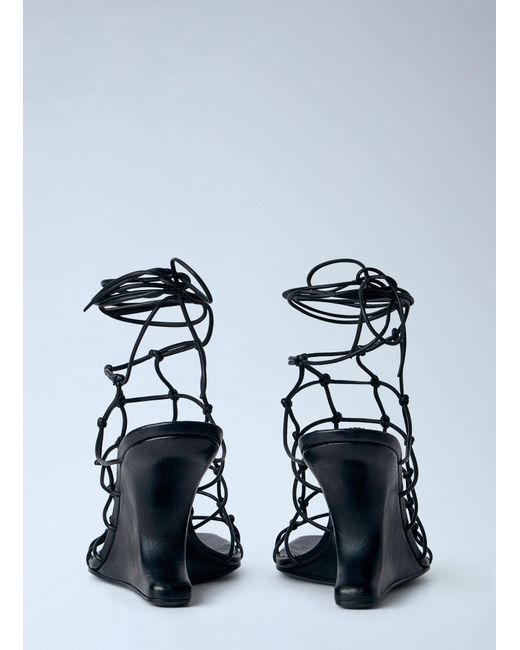 Rick Owens White Web Cantilever 8 Sandals