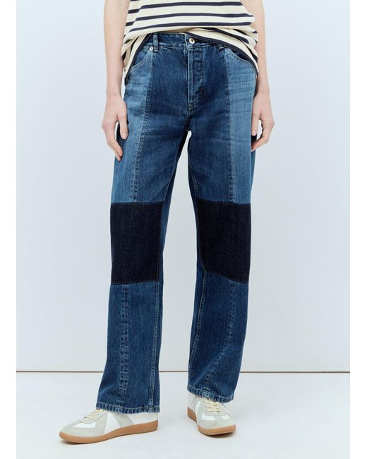 Jil Sander Blue + Panelled Jeans