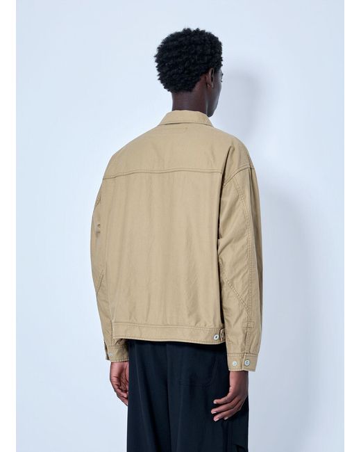 Comme des Garçons Natural Zip-Front Utility Jacket for men