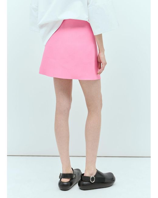Jil Sander Pink Mini Skirt