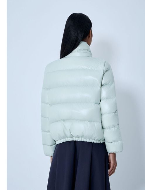 Moncler Blue Andro Short Down Jacket