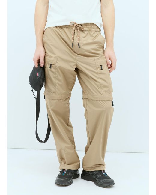 Moncler Natural Lightweight Drawstring Track Pants for men