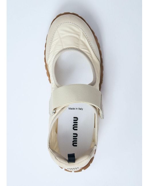 Miu Miu White Tyre Sneakers