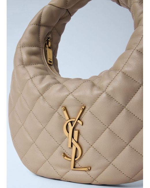 Saint Laurent Blue Icarino Quilted Nappa Handbag