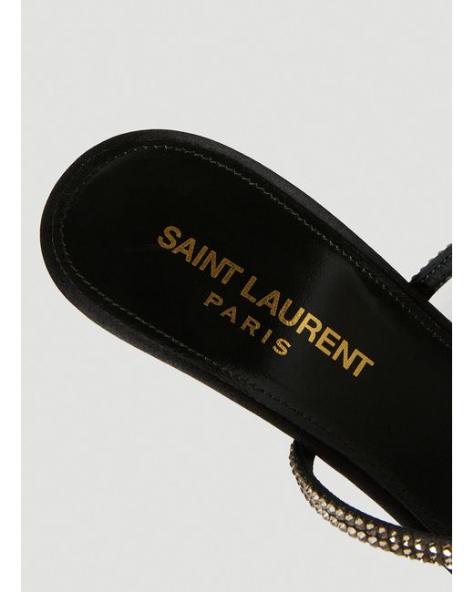 Saint Laurent White Opyum 110 Sandals
