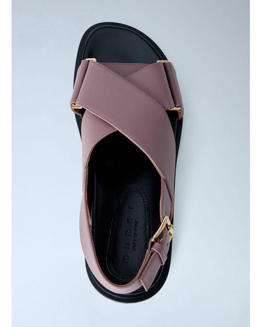 Marni White Fussbett Sandal