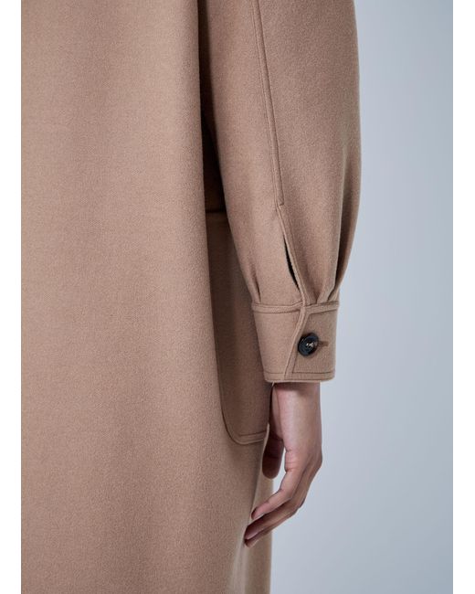 Max Mara White Wool-And-Cashmere-Blend Coat
