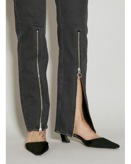 Eytys Gray Orion Zip Jeans
