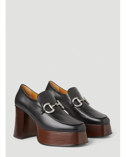 Gucci Horsebit Platform Loafers in Black for Men | Lyst Canada