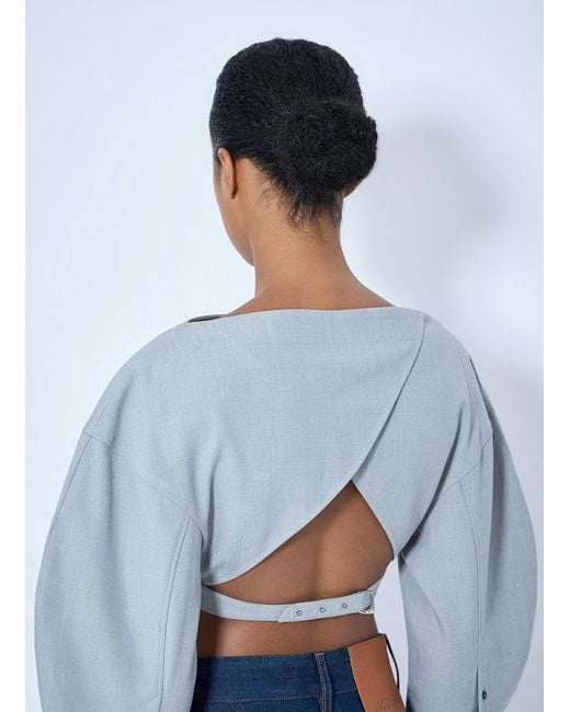 Jacquemus Blue Le Haut Casaco Top