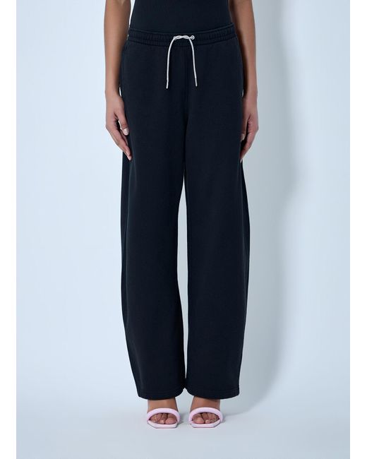 Alexander Wang Blue Elasticated Waist Drawstring Trousers