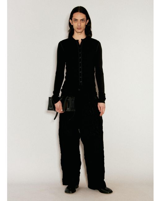 Yohji Yamamoto Black G-standard String Pants for men