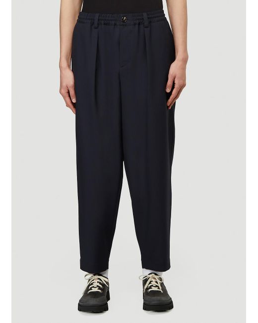 Marni Wool Technical Pants in Blue for Men - Lyst