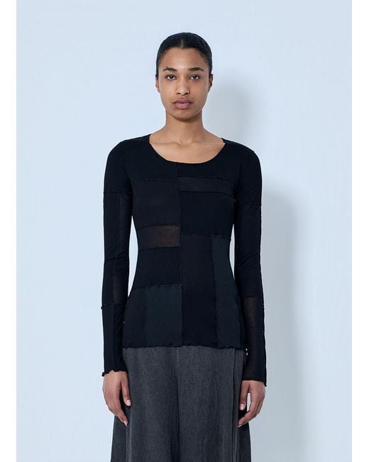 Limi Feu Blue Patchwork Long T-shirt