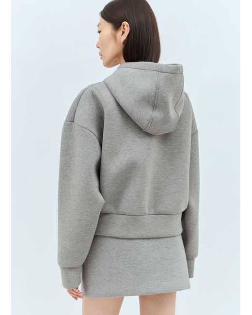 Gucci Gray Jersey Hooded Sweatshirt