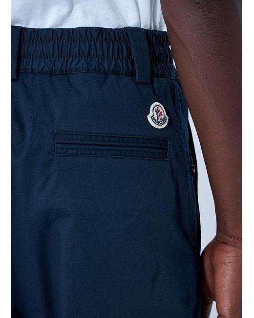 Moncler Blue Tailored Chino Trousers for men