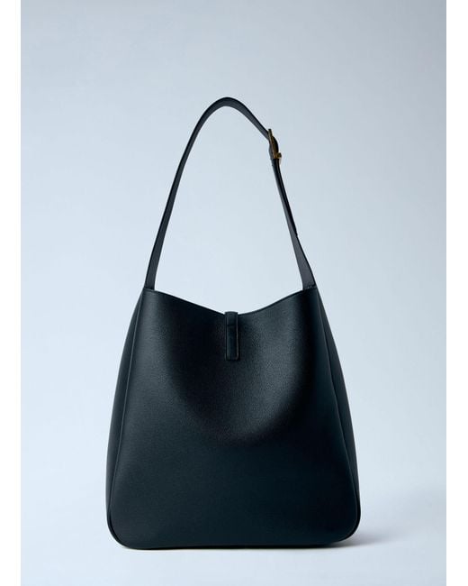 Saint Laurent Blue Le 5 À 7 Supple Large Shoulder Bag