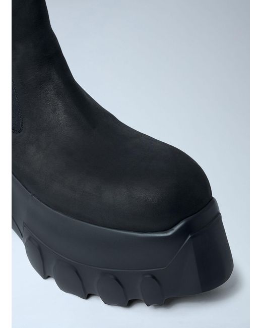 Rick Owens Blue Beatle Mega Tractor Boots for men