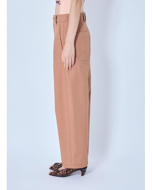 Chloé Pink Wide-leg Barrel Trousers