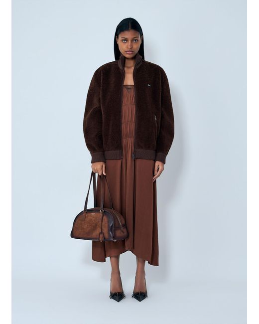 Prada Brown Fleece Jacket